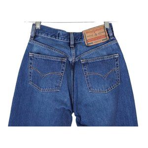 Vintage Diesel Jeans High Waist‎ Rise Mom Button Fly Dark Wash Denim Made Italy